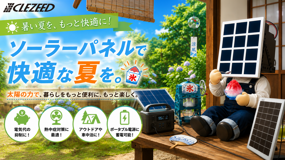 🌞ソーラーパネルで、夏をもっと快適に！