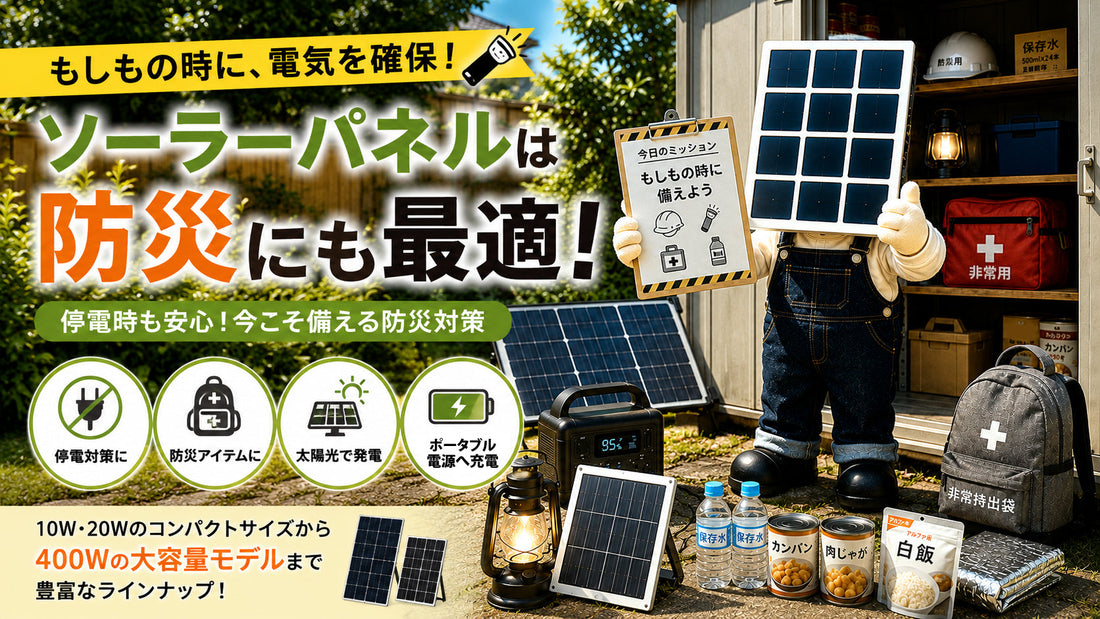 ソーラーパネルは防災にも最適！もしもの停電に備える新しい防災対策