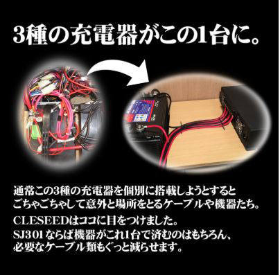 3WAY走行充電器 アイソレーター SJ301 【期間限定】専用リモコンSJR03 3WAY走行充電器 アイソレーター SJ301 【期間限定】専用リモコンSJR03
