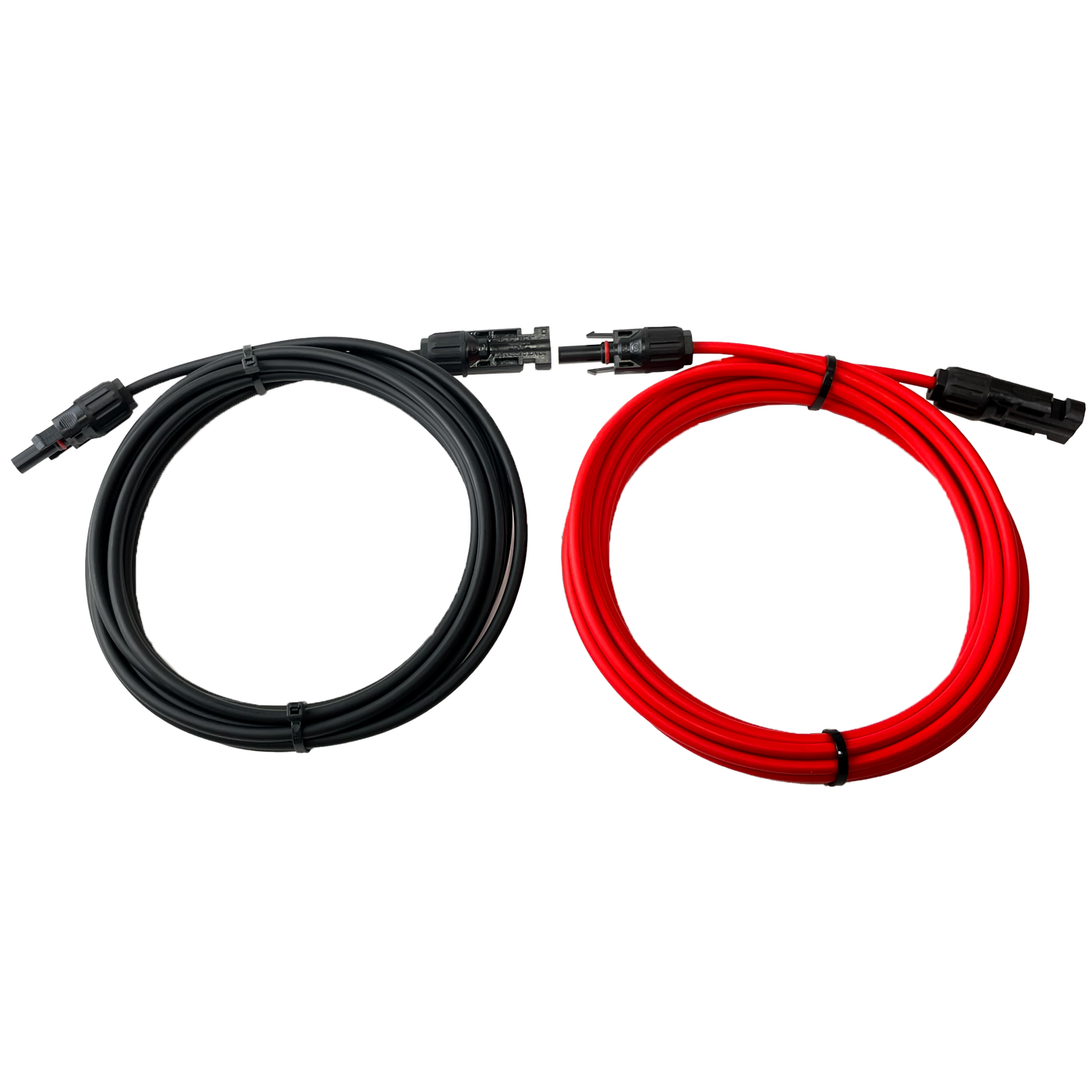 ソーラーパネル延長用ケーブル 2.5SQ 5M H-CVケーブル MC4型コネクター 赤黒各1本 MC4CABLE-2.5SQ5M