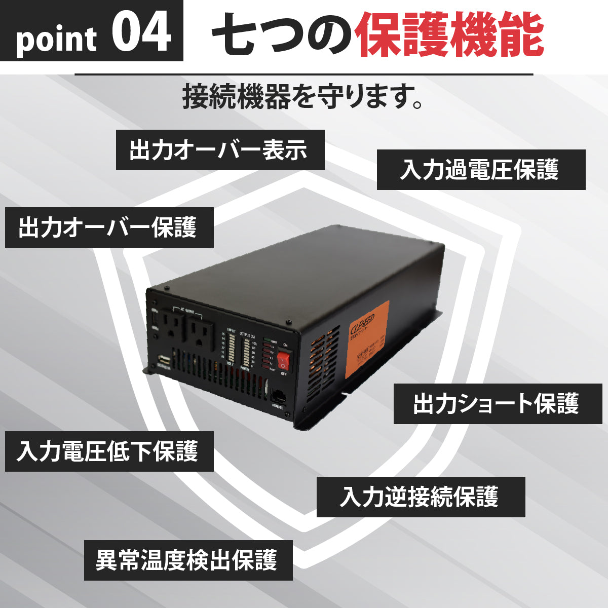 1500W 正弦波インバーター CSW1500T – クレジード 1500W 正弦波インバーター CSW1500T – クレジード