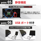 1500W 正弦波インバーター CSW1500T