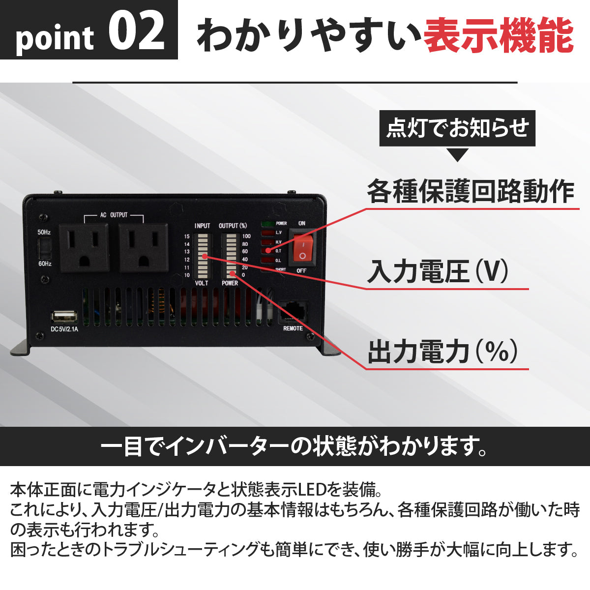 ★新品未使用 正弦波 インバーター CSW1500T 1500W 日本製 1500W 正弦波インバーター CSW1500T – クレジード