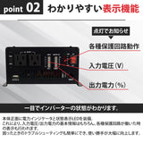 1500W 正弦波インバーター CSW1500T