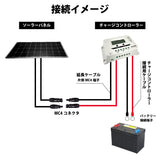 チャージコントローラ接続用ケーブル 防水型 耐候性 4SQ CH-CABLE4SQ