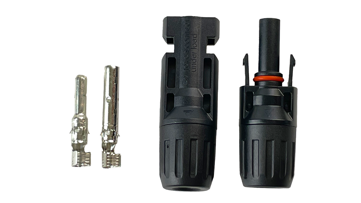 ソーラーパネル 接続ケーブル用 MC4コネクター コネクター (オス・メス)1セット MC4-CONNECTOR