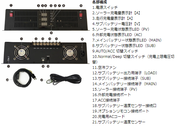 3WAY走行充電器 アイソレーター SJ301 【期間限定】専用リモコンSJR03 3WAY走行充電器 アイソレーター SJ301 【期間限定】専用リモコンSJR03