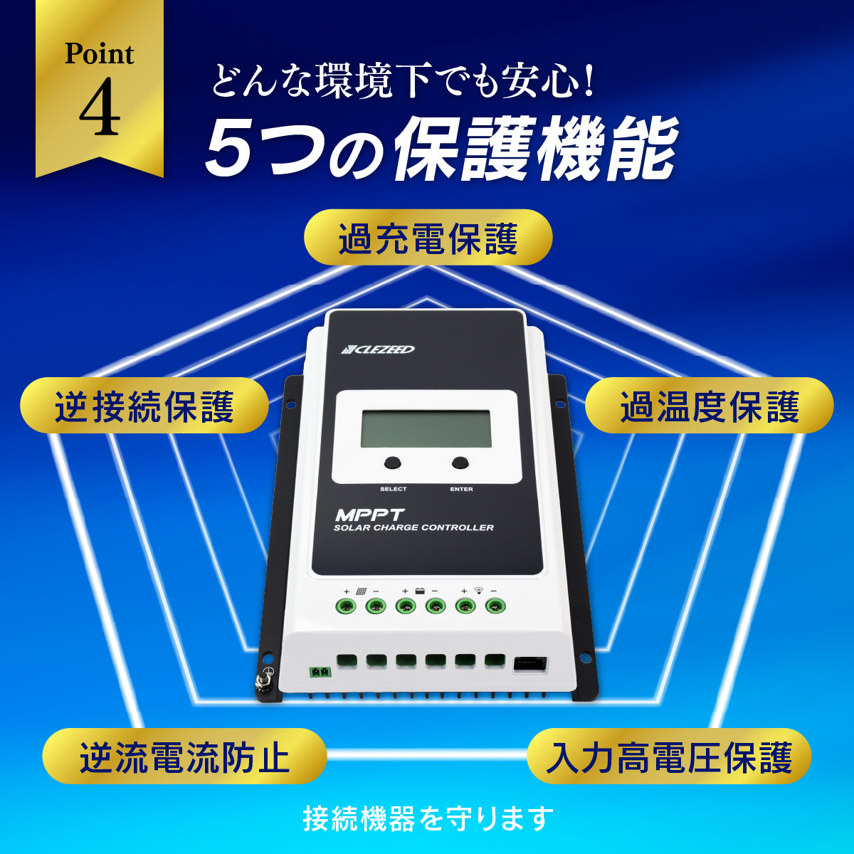 ソーラーチャージコントローラー MPPT20A